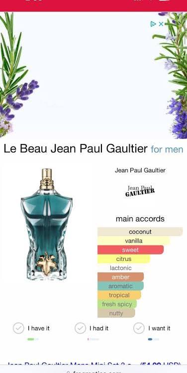 John Paul Gaultier Le Beau EDT 5ml